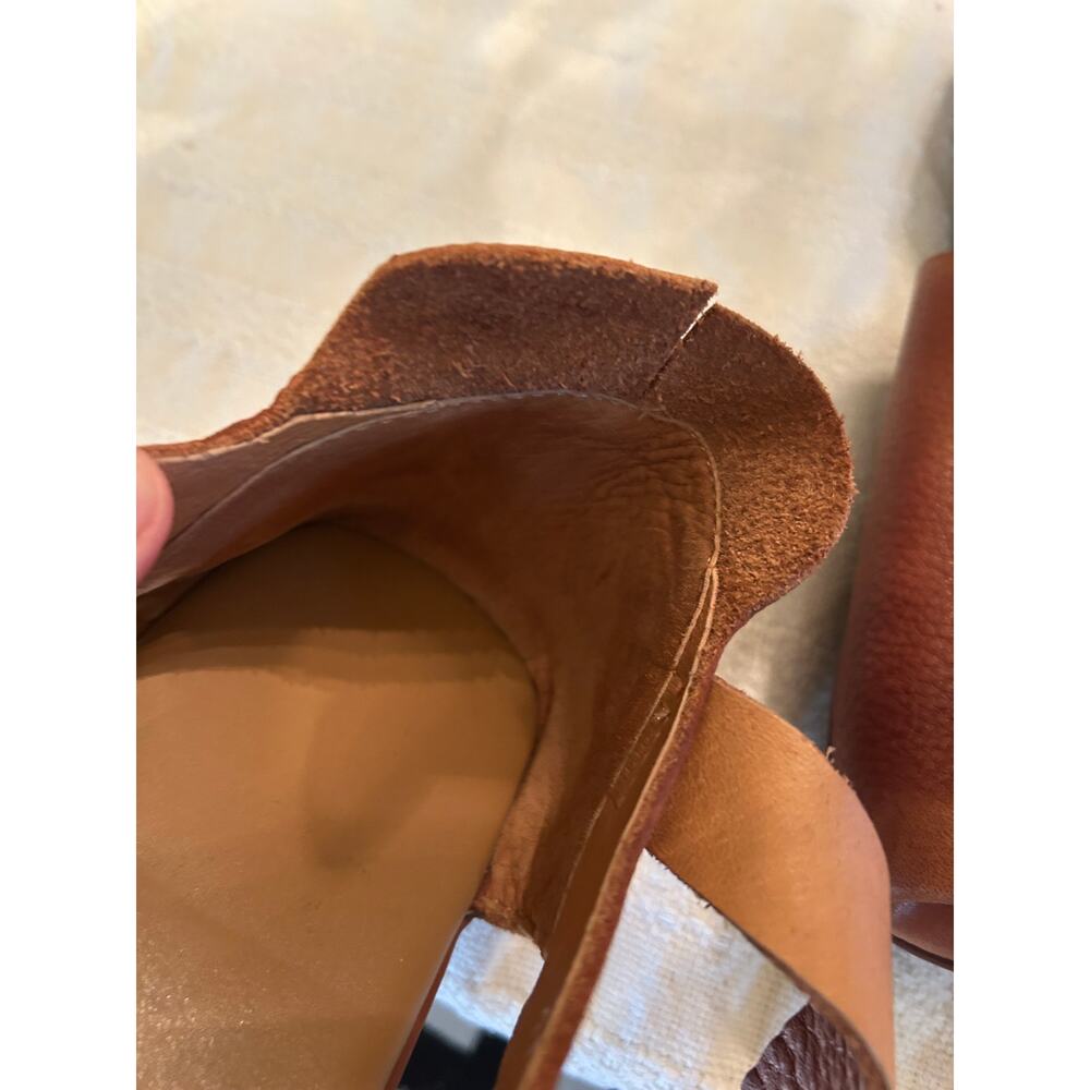 Dwarves Shoes Brown Soft Leather Square Toe Sandals Size 39EU 9 US - Picture 9 of 9